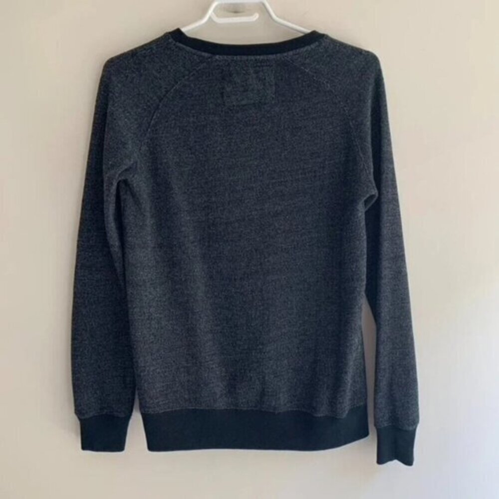 Y2K Roots Women’s Sweatshirt Leather Beaver logo Navy blue Pepper Size S 2000s - Picture 12 of 15